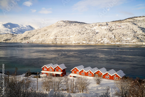 Tjeldsundbrua in Steinsland, Norway photo