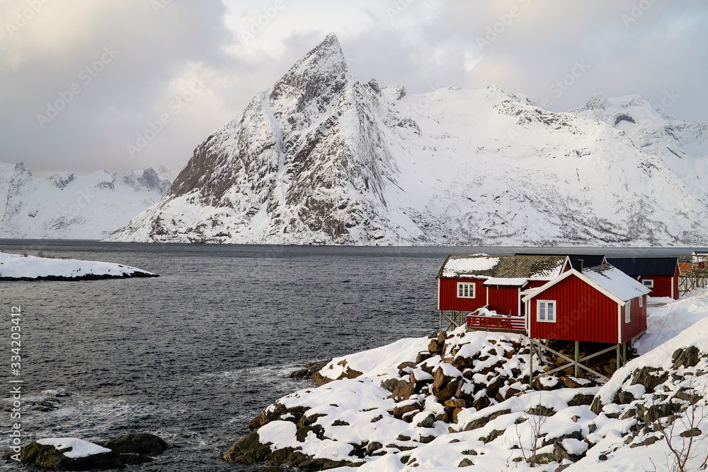 Φωτογραφία Hamnoy Island which is the one of the most popular place in Lofoten Island, Norw