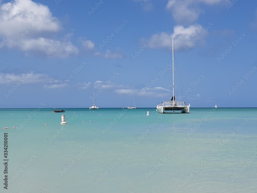 Obraz premium yacht in the sea