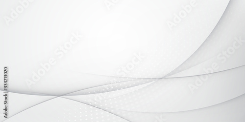  Abstract gray and white wave background illustration for template