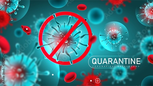 Coronavirus 2019- ncov Quarantine background