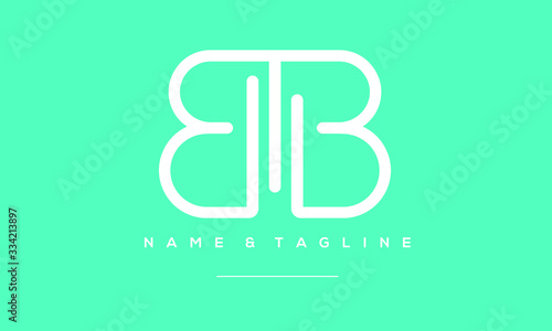 alphabet letter icon logo BB