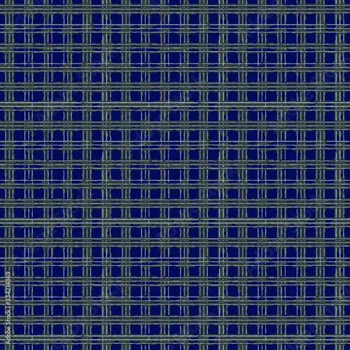 art striped, dip dye Seamless tie-dye pattern of indigo color on white silk. Hand painting fabrics - nodular batik. Shibori dyeing. 