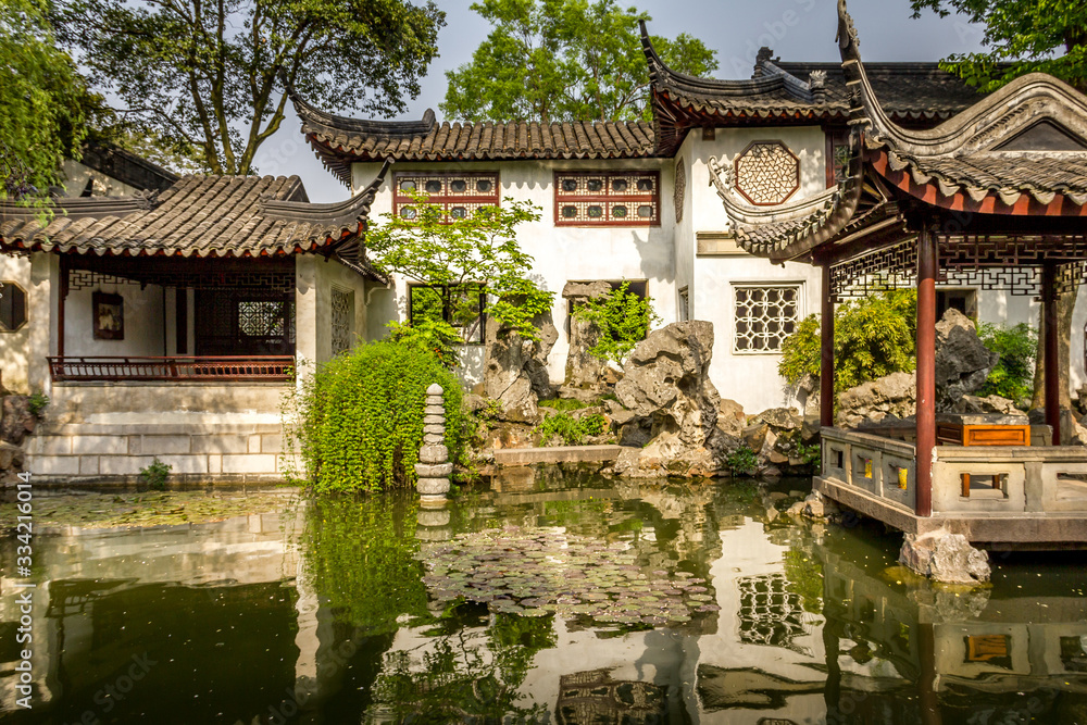 Typical Asian garden