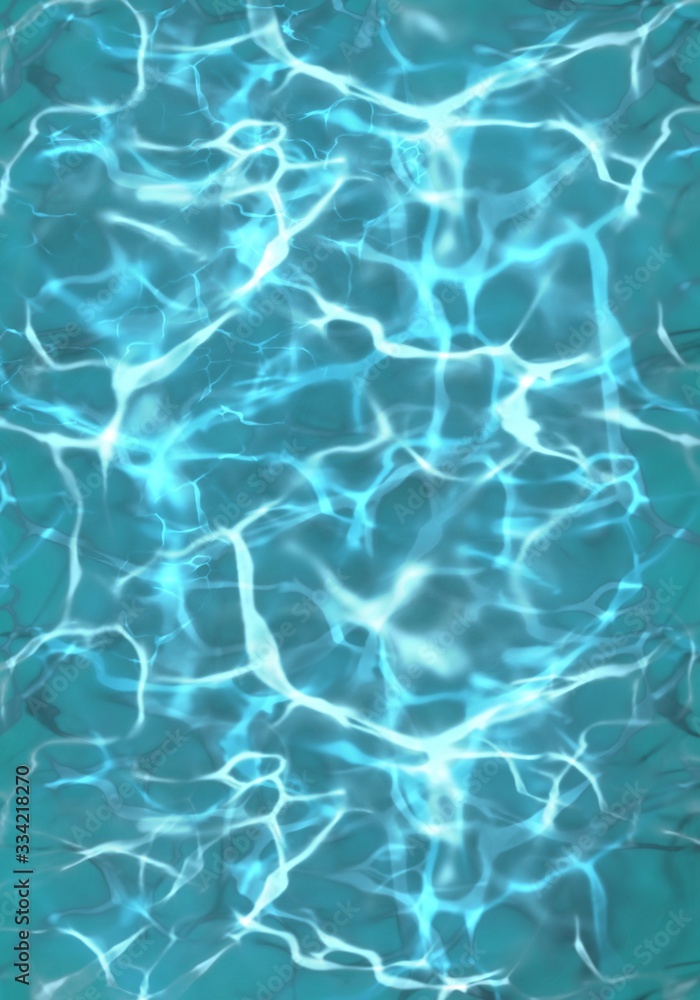 Ilustración de agua clara resplandeciente