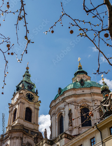 church of the savior on spilled blood. Prague. Czech Republic. Kostel sv. Mikuláše. The Church of Saint Nicholas photo