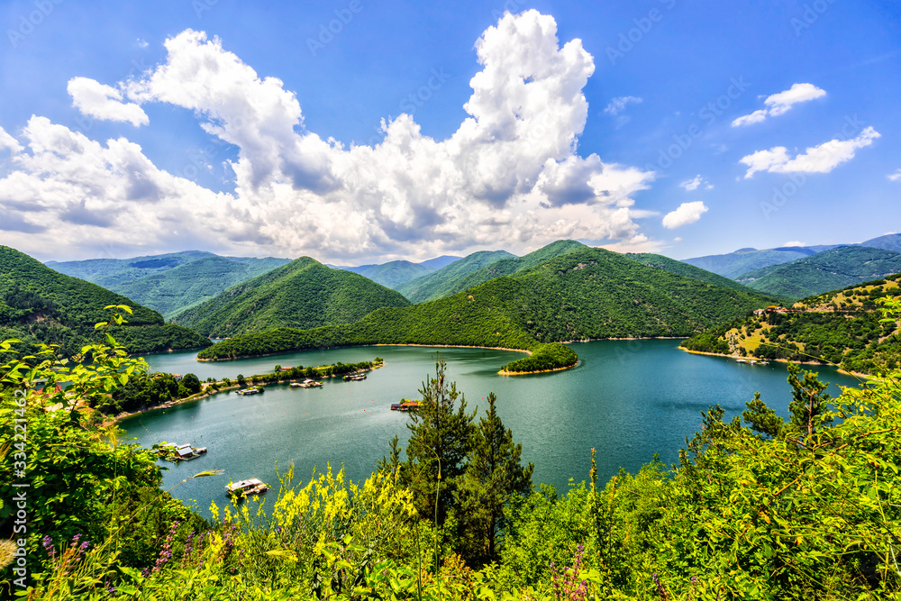 Vacha dam, Rhodope mountains, Bulgaria