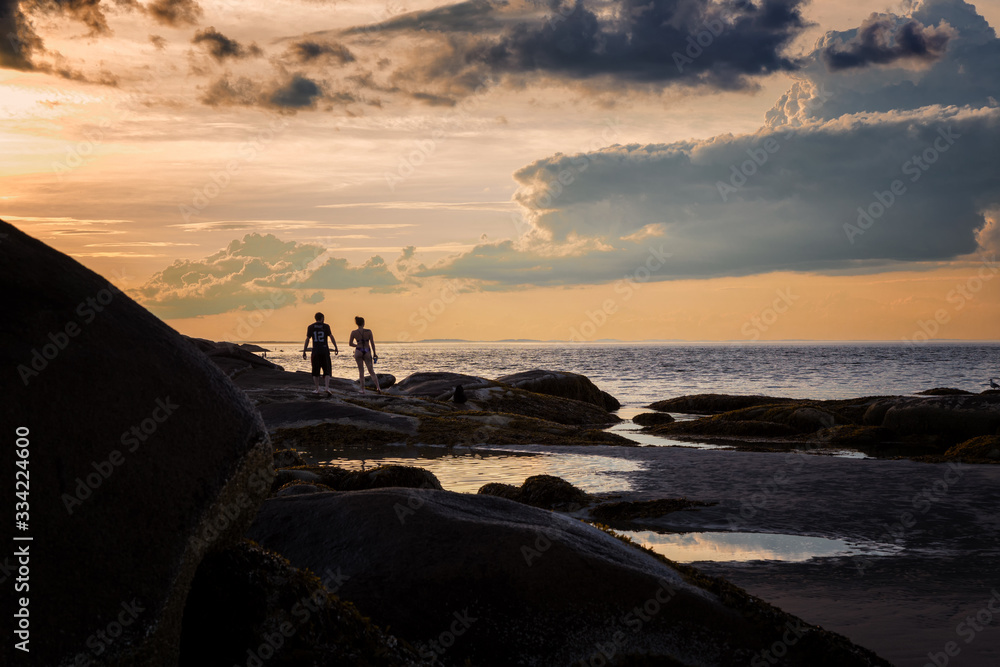 Obraz premium A Beautiful Sunset in Gloucester Massachusetts