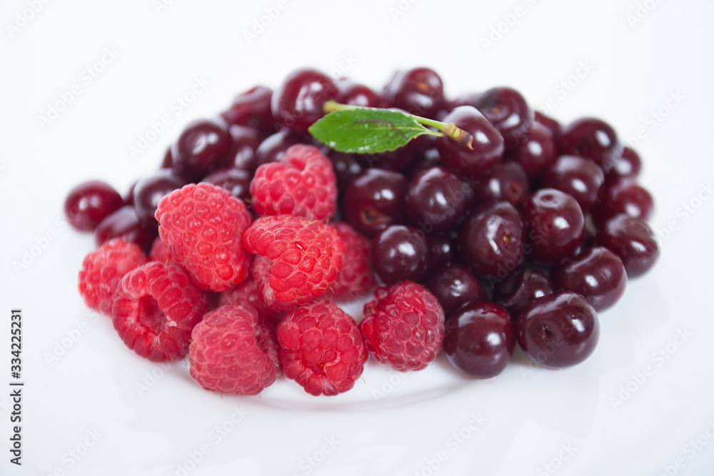 fresh berries on white background fresh berries on white background