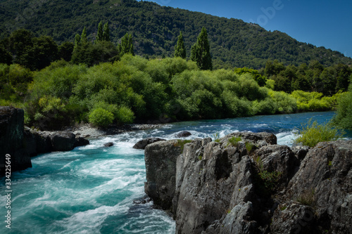 futaleufú, ubicado en la región de los lagos, patagonia, Chile.
