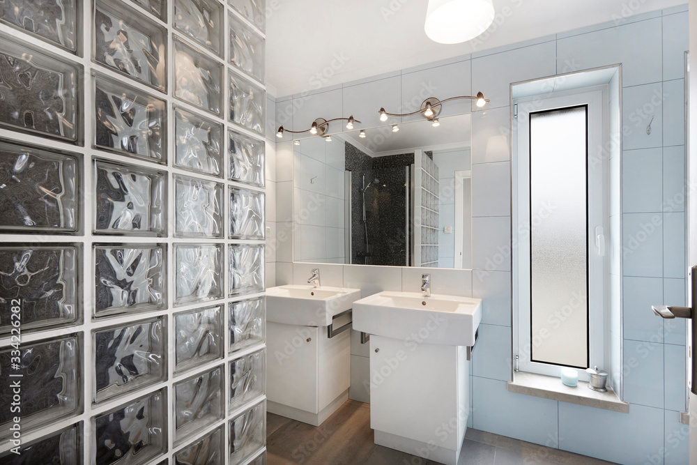 Home interior, modern bathroom. Home interior, modern bathroom.