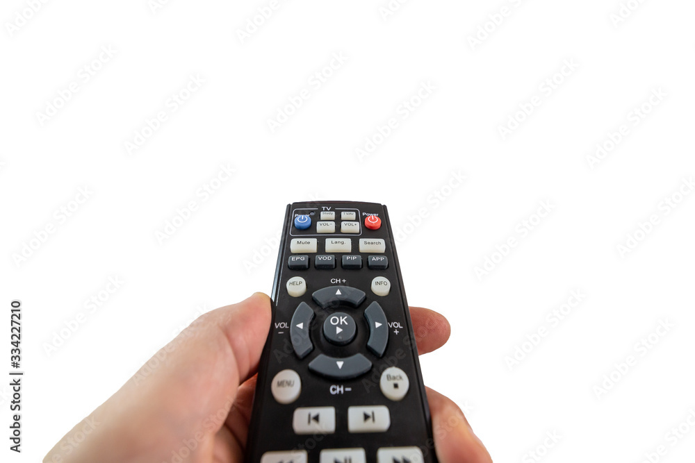 Turning on a TV with a remote control Turning on a TV with a remote control