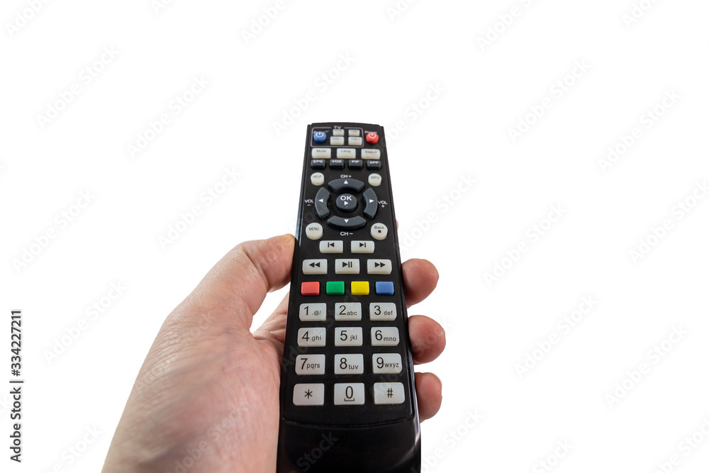 Turning on a TV with a remote control Turning on a TV with a remote control