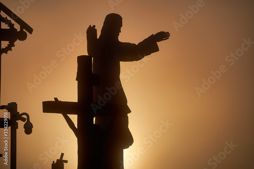 Hill of Crosses (Kryziu kalnas), a famous site of pilgrimage in northern Lithuania. photo