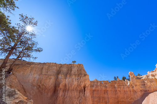 Landscape of scenic Bryce Canyon National Parkon on a sunny day. Utah, USA photo