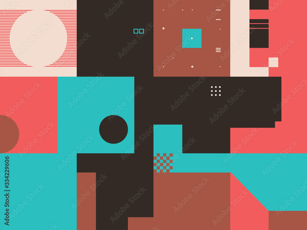 Bauhaus Abstract Vector Composition Design Bauhaus Abstract Vector Composition Design