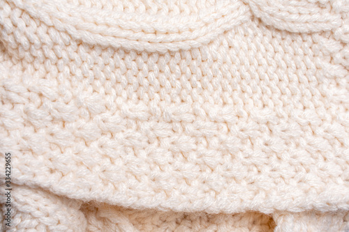 texture of knitted woolen clothes