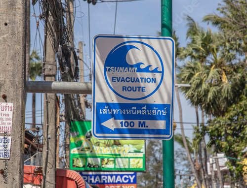 Tsunami Evacuation Sign