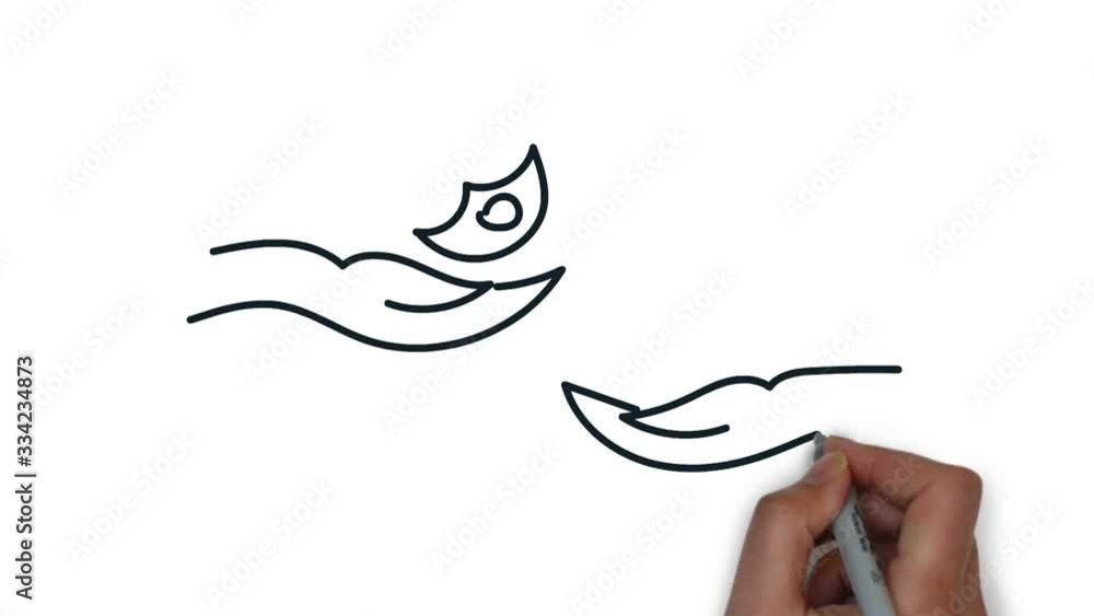 money deal line art doodle draw process whiteboardsymbol sign concept  set