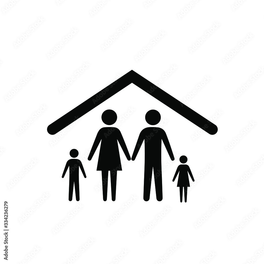 Stay home icon, stay home and safe from coronavirus, vector Stay home icon, stay home and safe from coronavirus, vector