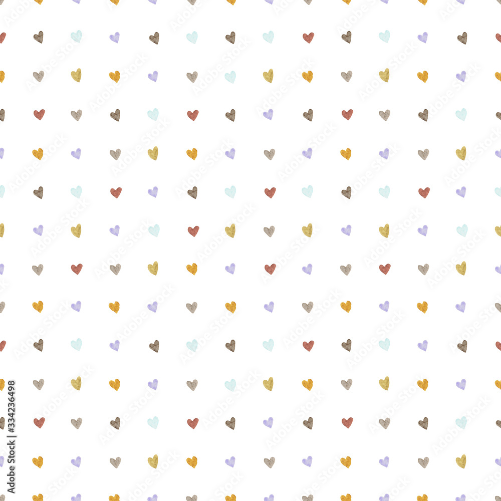 Seamless pattern with tiny hearts on white background for wrapper, textile, scrapbooking paper
Seamless pattern with tiny hearts on white background for wrapper, textile, scrapbooking paper