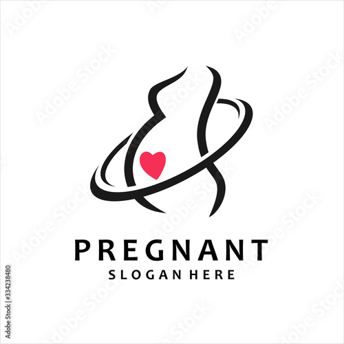 Pregnancy Logo Design Vector Template, pregnant  Idea logo design inspiration