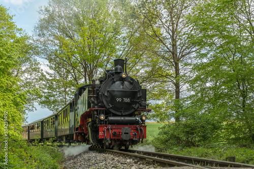 Lok "Berta" auf Schmalspurbahn Ochsenhausen