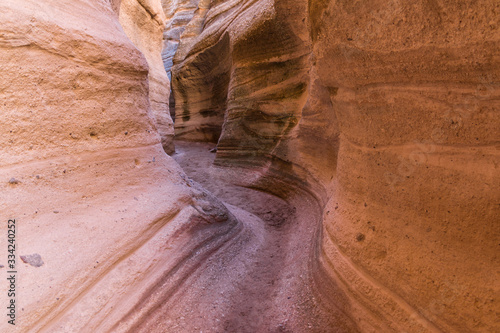 The Slot Canyon On The Tent Rocks Trail,Kasha-Katuwe Tent Rocks National Monument, New Mexico, USA photo