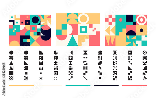 Collection Of Abstract Vector Geometric Shapes