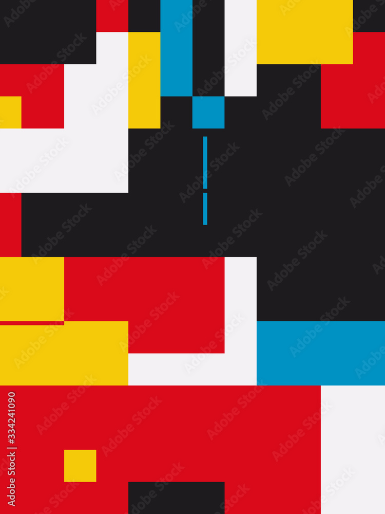 Fototapeta premium Bauhaus Abstract Vector Composition Design