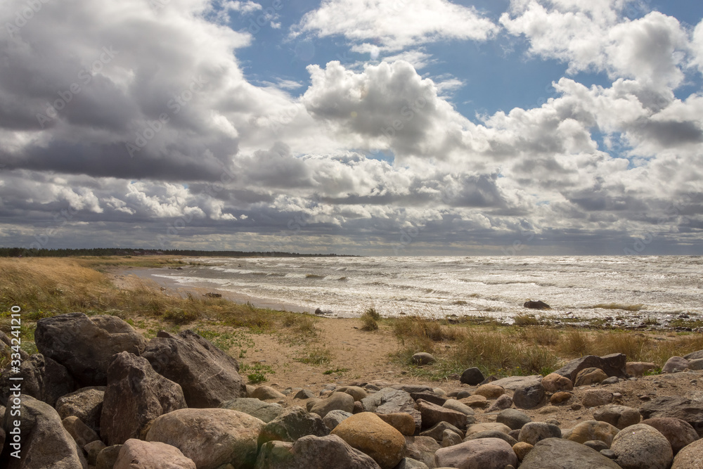 clouds over the sea