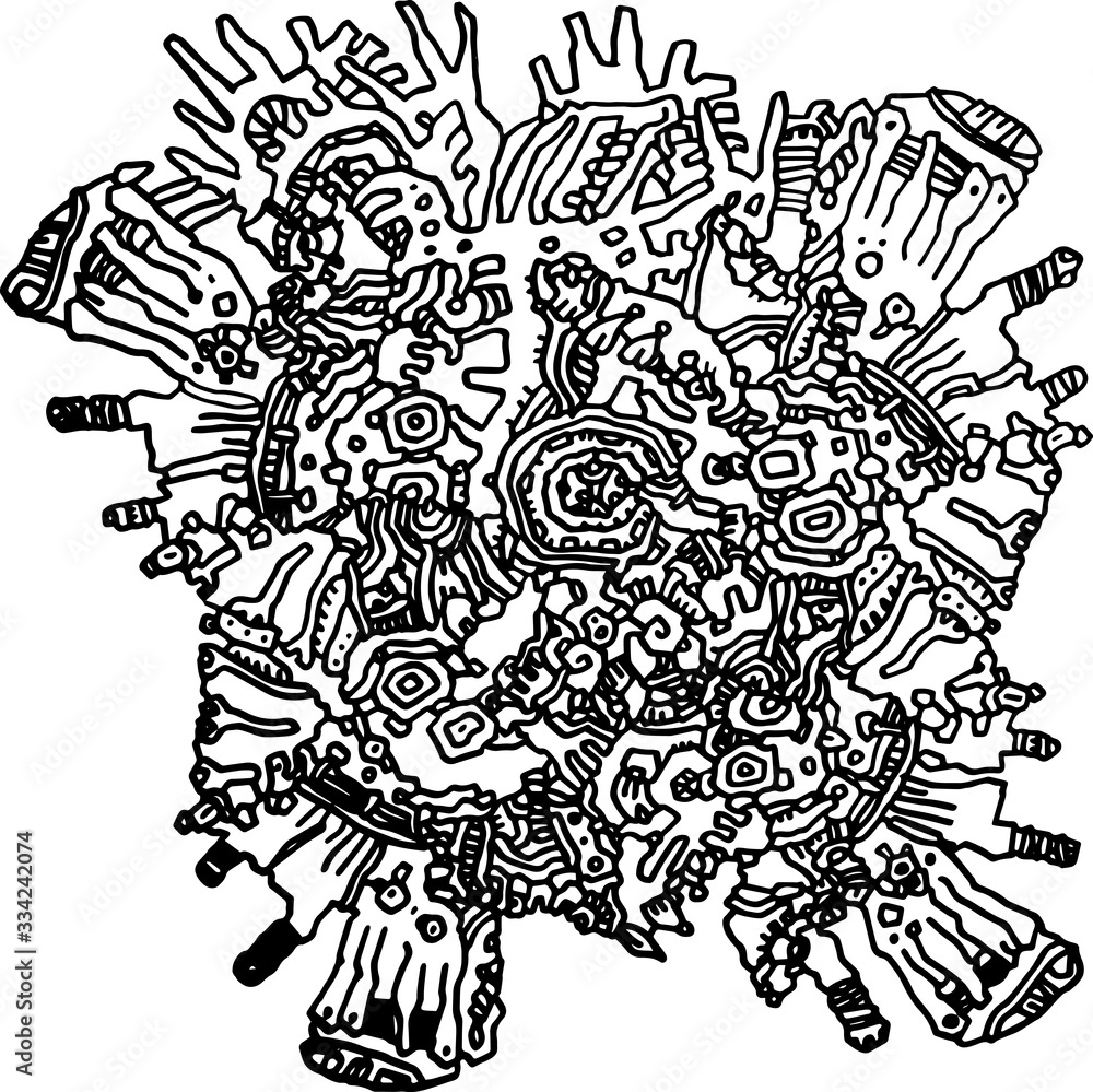 Fototapeta premium abstract author's pattern