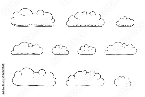 Cartoon cloud drawing