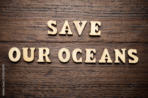 Save our oceans text