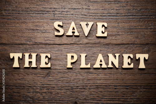 Save the planet text