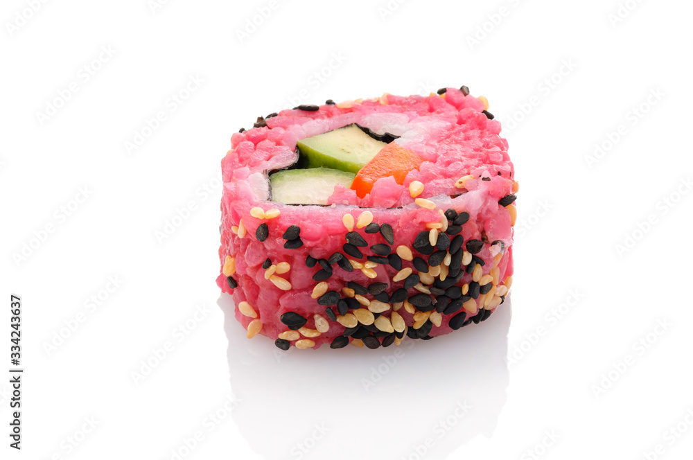Vegetarische Futomaki Sushi Rolle Vegetarische Futomaki Sushi Rolle