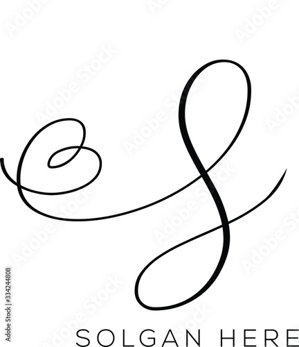 letter Shandwriting logo vector