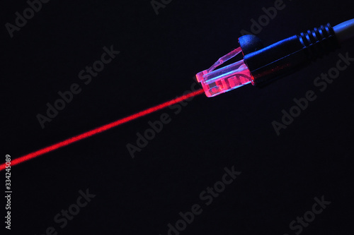 Lan Cable Is Connecting Internet photo