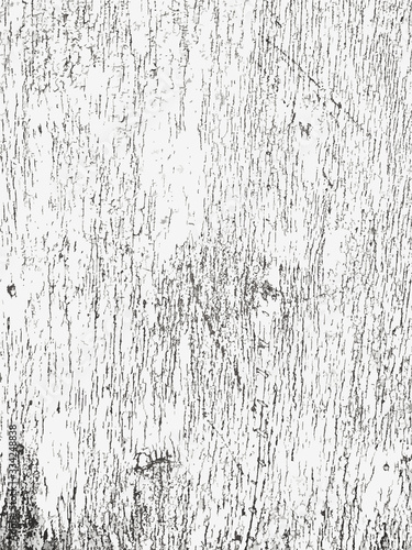 Grayscale grunge wooden texture. Rough overlay background of old weathered wood. Scratched, scarred backdrop with distress effect for some design. Vector illustration in EPS8.