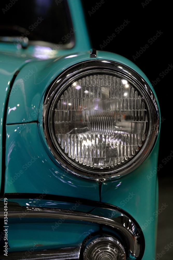 Front headlight of an old Soviet car