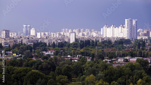 Kiev city aerial view