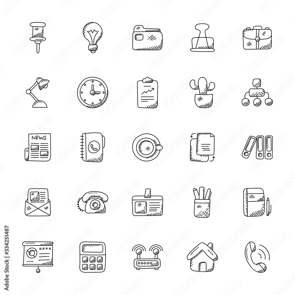 Office Doodle Set Office Doodle Set