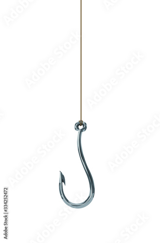 fishing hook isolated on white background
