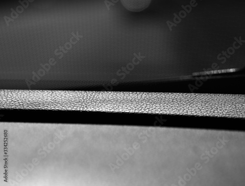 Glass of luxury car interior background
