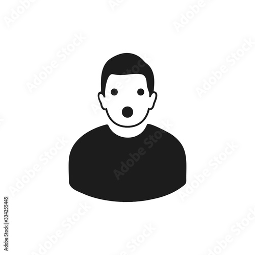 Surprised Emoji Icon. Editable Vector Symbol Illustration.