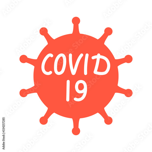 2019-nCoV, Coronavirus, Bacteria Cell,  Novel Coronavirus Bacteria. Vector illustration.
