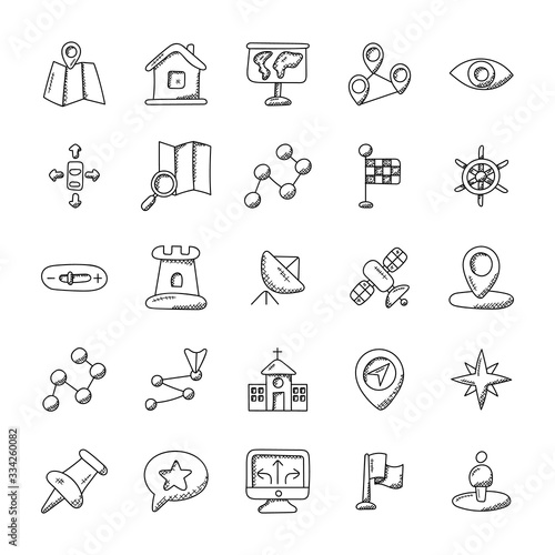  Creatively Designed Icons Of Navigation And Mapping