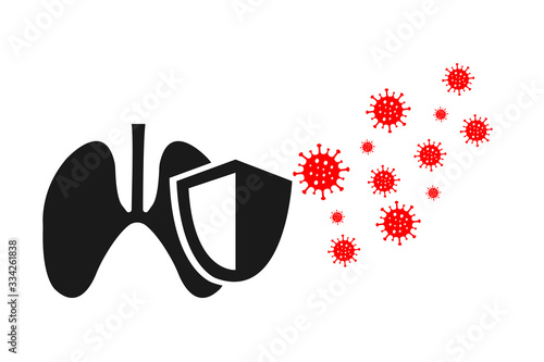 Prevention from corona virus icon