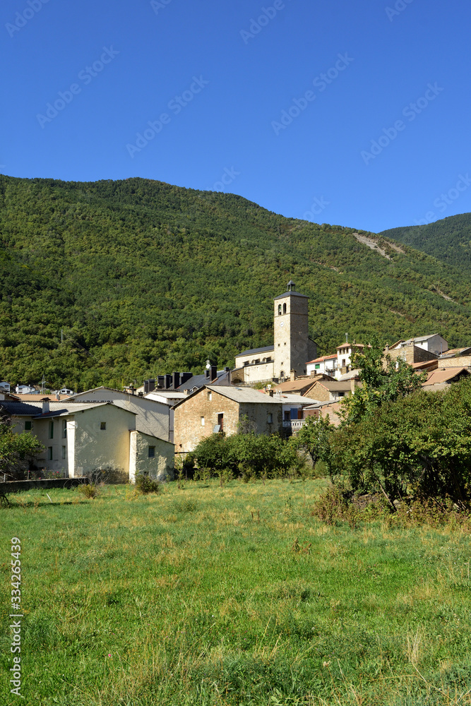 village of Biescas, Huesca province, Aragon, Spain
