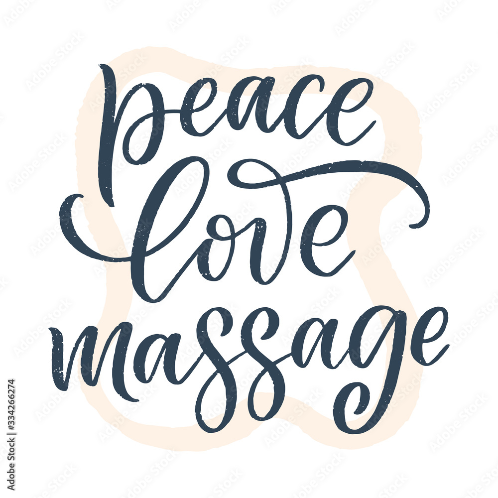 Fun slogan about massage. Lettering typography quote. Hand drawn inspirational, motivational poster. Cosmetology print, badge, logo, tag. Vector Fun slogan about massage. Lettering typography quote. Hand drawn inspirational, motivational poster. Cosmetology print, badge, logo, tag. Vector